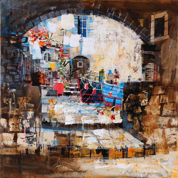 Italian Fishing Village 28x28