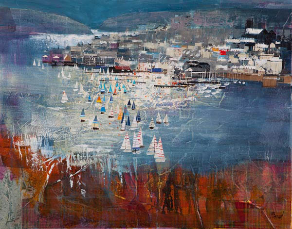 SALCOMBE FROM SNAPES POINT 24X30