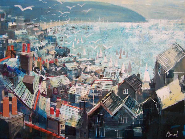 SALCOMBE ROOFTOPS  18X24INS