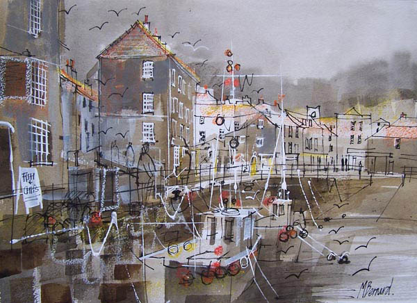 SOUTH QUAY, PADSTOW  10X14INS
