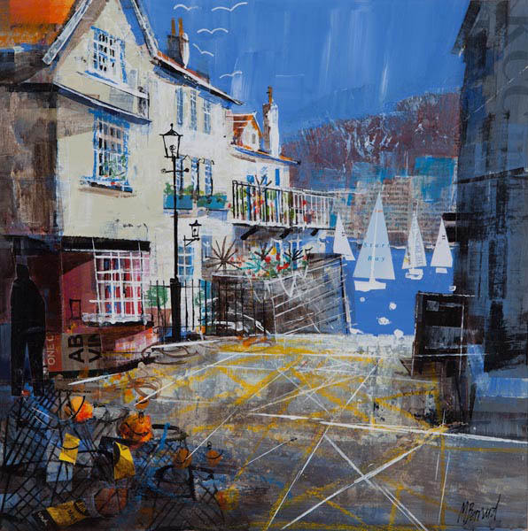 THE FERRY CROSSING, DARTMOUTH 13 1-2 X13 1-2