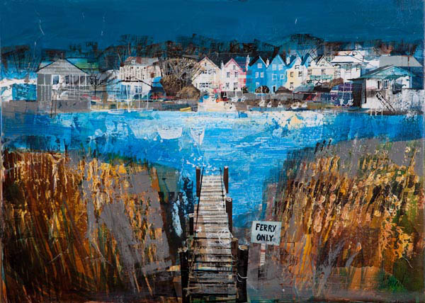 THE FERRY CROSSING, TOPSHAM 16X22