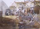 INNER HARBOUR, POLPERRO  10X14INS