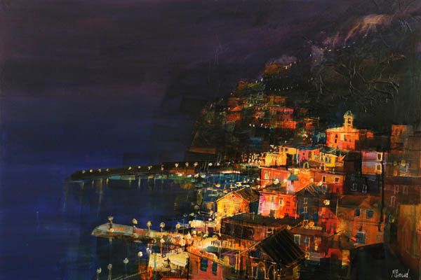 008 Amalfi At Night 24x36