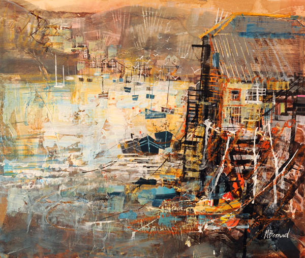 023 Looking Across to Bodinnick 14x16-5