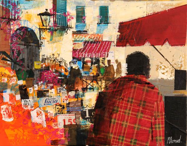 030 Shopping in Amalfi 14x18