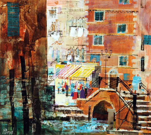 034 Lunch in Venice 17-5x19-5