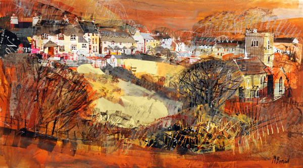 037 Branscombe From Ball Hill 12.5x22.5