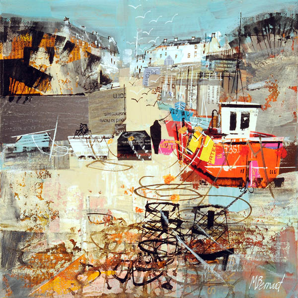 BC 010 Red Boat, Beer 30cm x 30cm