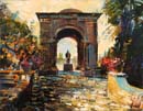 031 Small Temple Villa Cimbrone 14x18