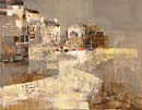 Cornish Harbour in Greys 28x36