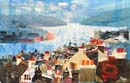 Harbour Rooftops Dartmouth 13.5x21.5