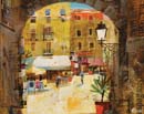 Sunlit Square Corsica 12 x15.5